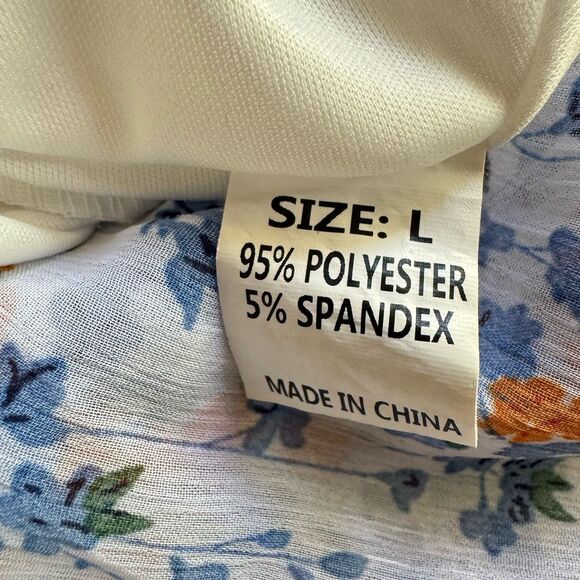 Summer Dress Size Large Boho Deep V Back Chicwish Floral Open Back Ruffle - Picture 12 of 14